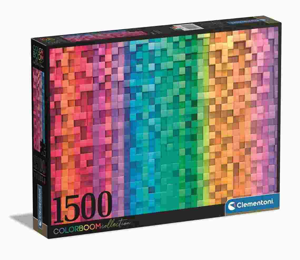 Clementoni - Puzzle Colorboom: Pixels - 1500 dielov