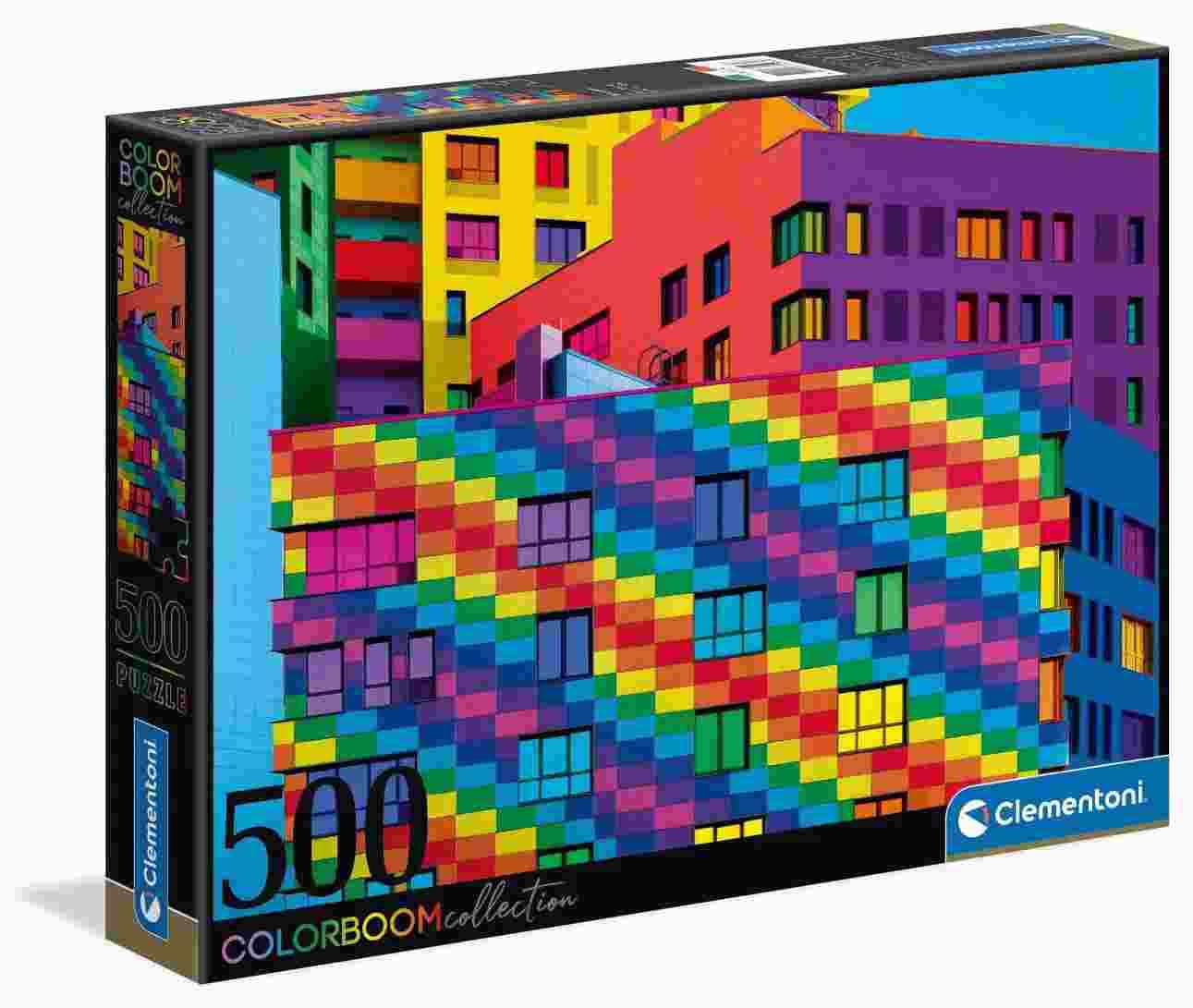 Clementoni - Puzzle ColorBoom: Squares - 500 dielov