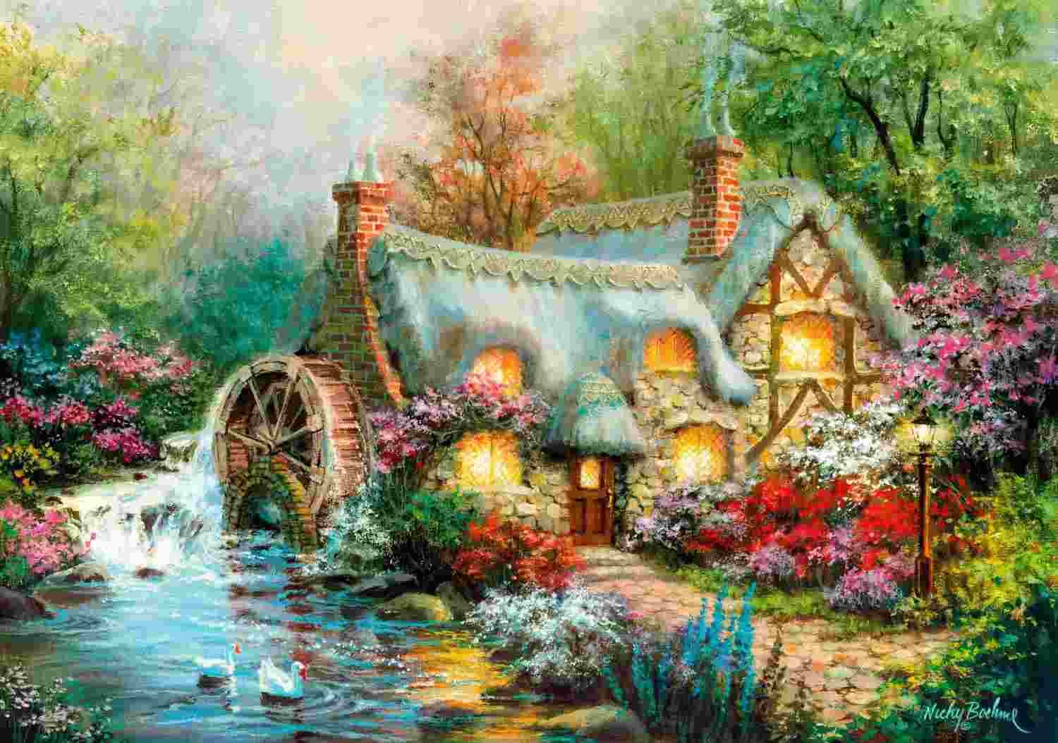Clementoni - Puzzle Country Retreat - 1500 dielov