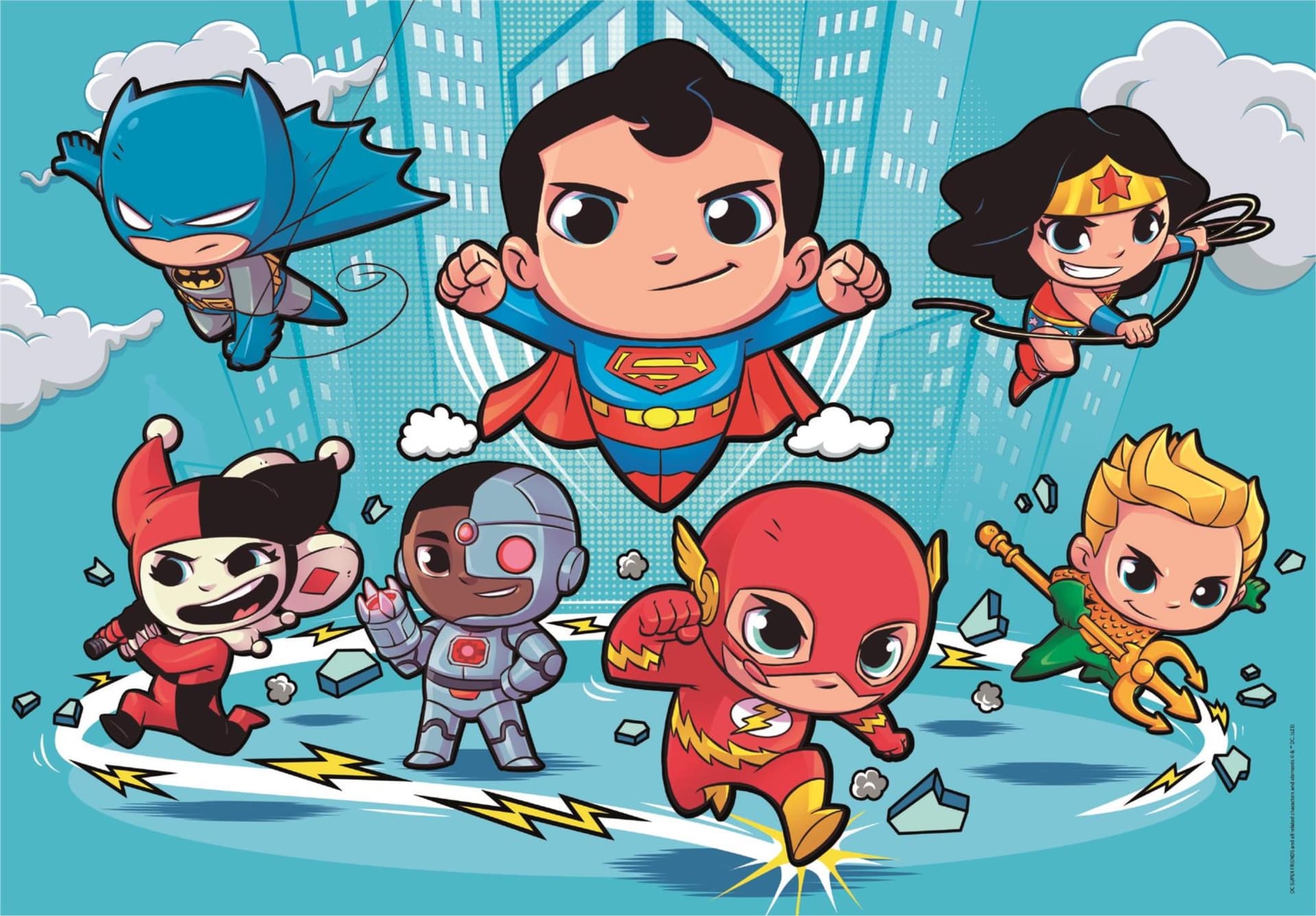 CLEMENTONI Puzzle DC Super Friends 30 dílků
