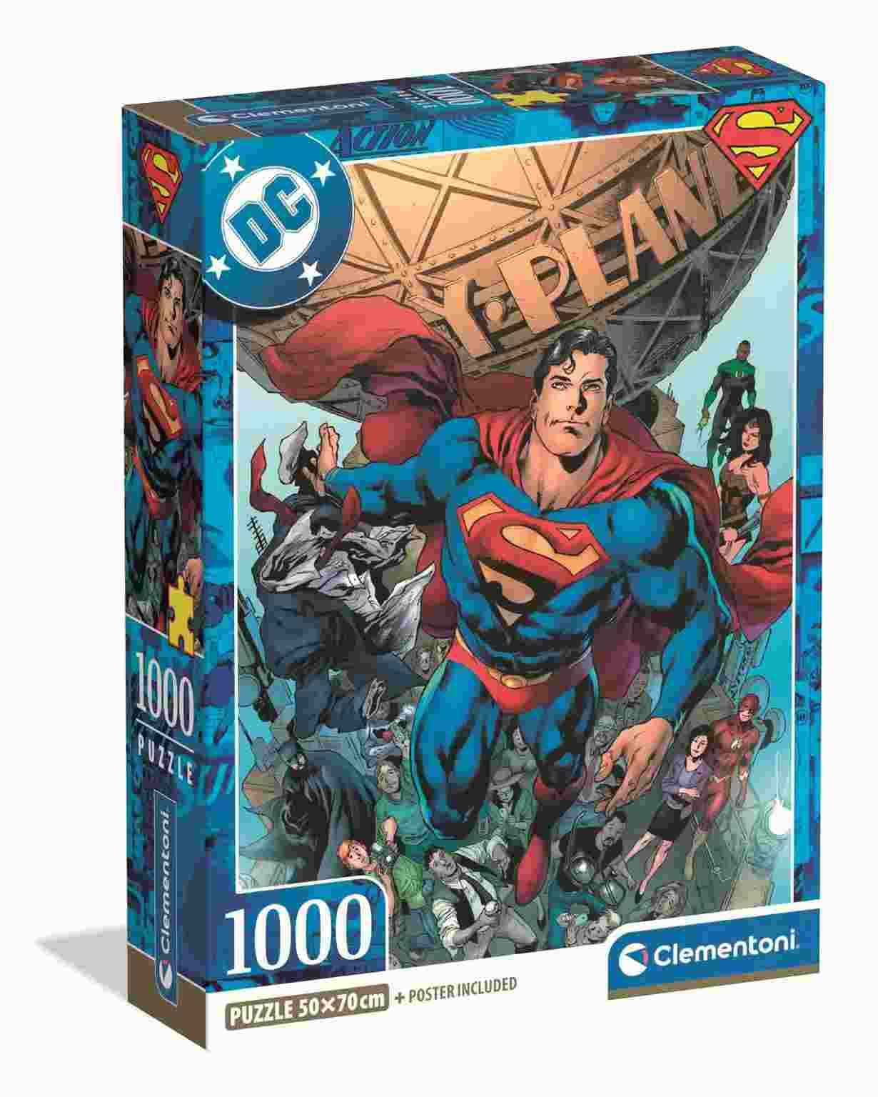 Clementoni - Puzzle DC Superman - 1000 dielov