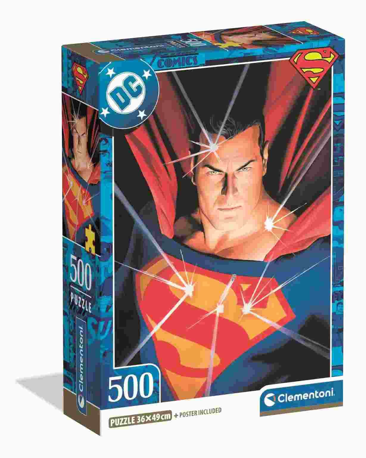 Clementoni - Puzzle DC Superman compact - 500 dielov