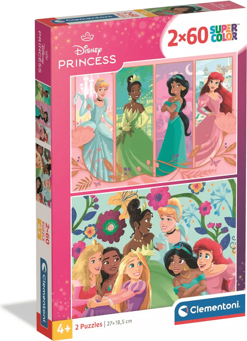 CLEMENTONI Puzzle Disney princezny 2x60 dílků