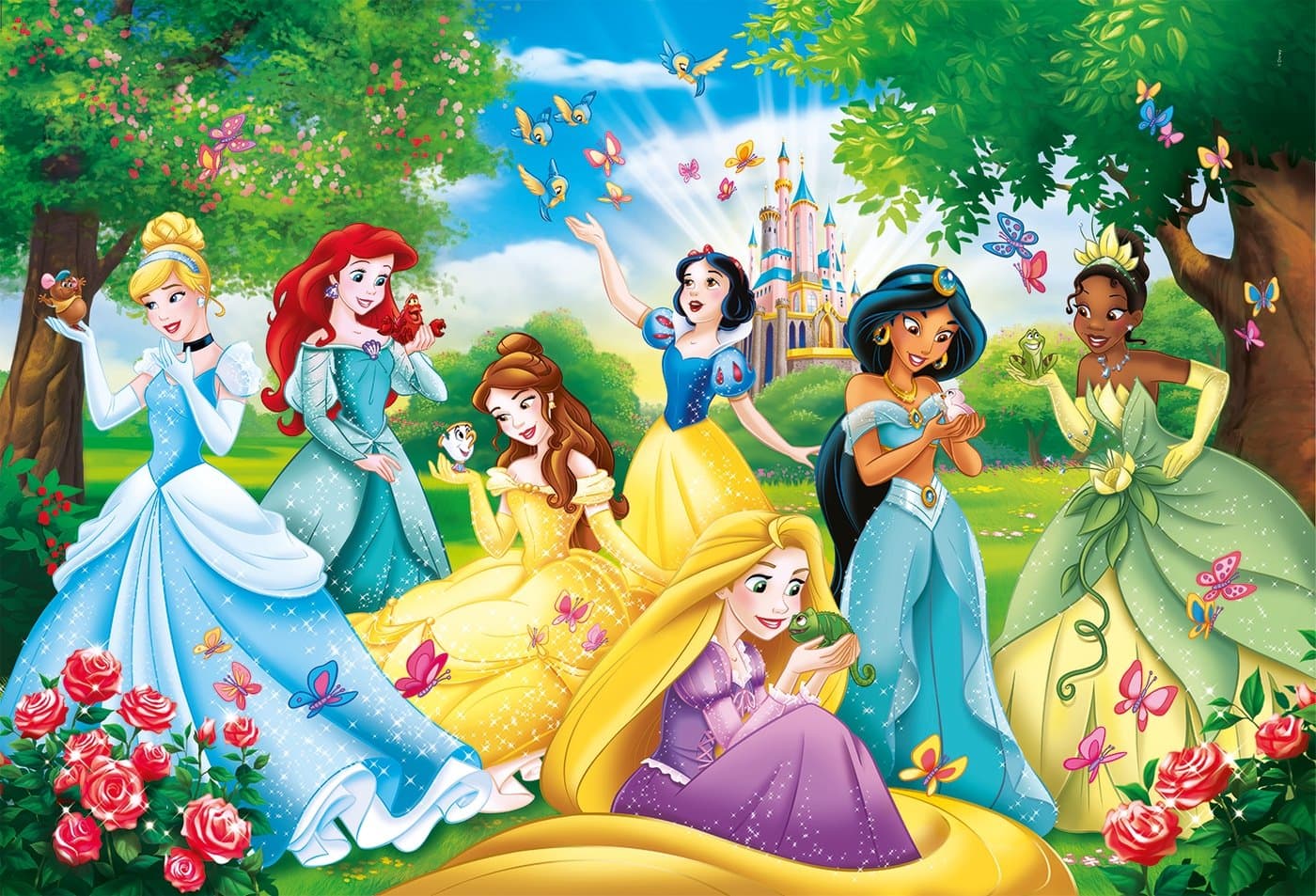 CLEMENTONI Puzzle Disney princezny MAXI 60 dílků