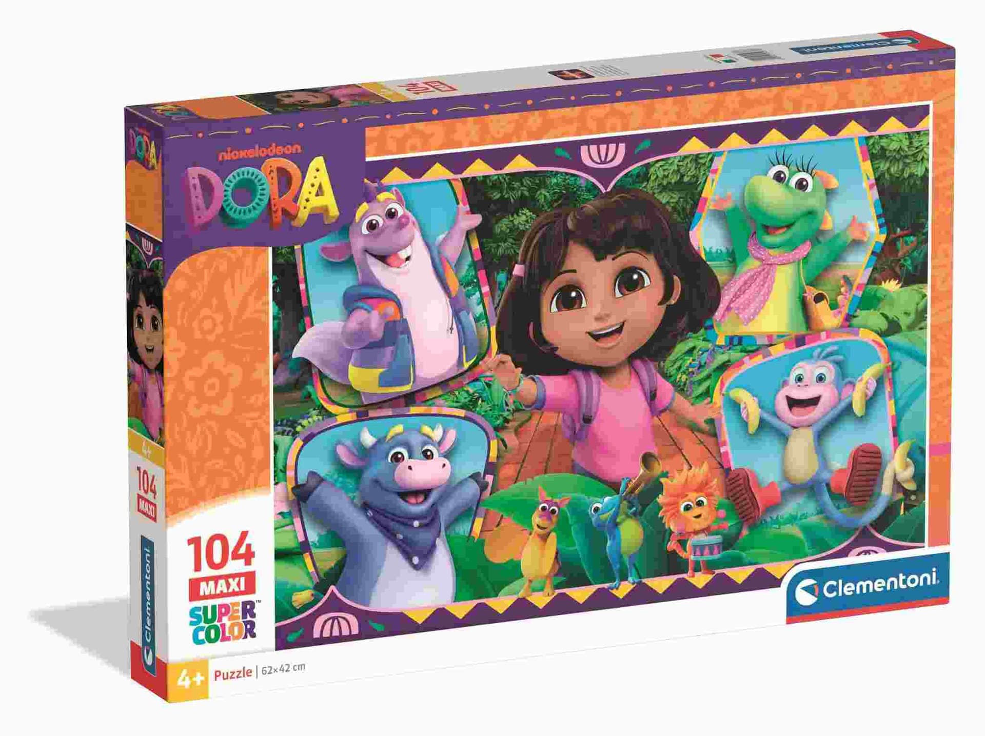 Clementoni - Puzzle Dora 104 maxi - 100 dielov