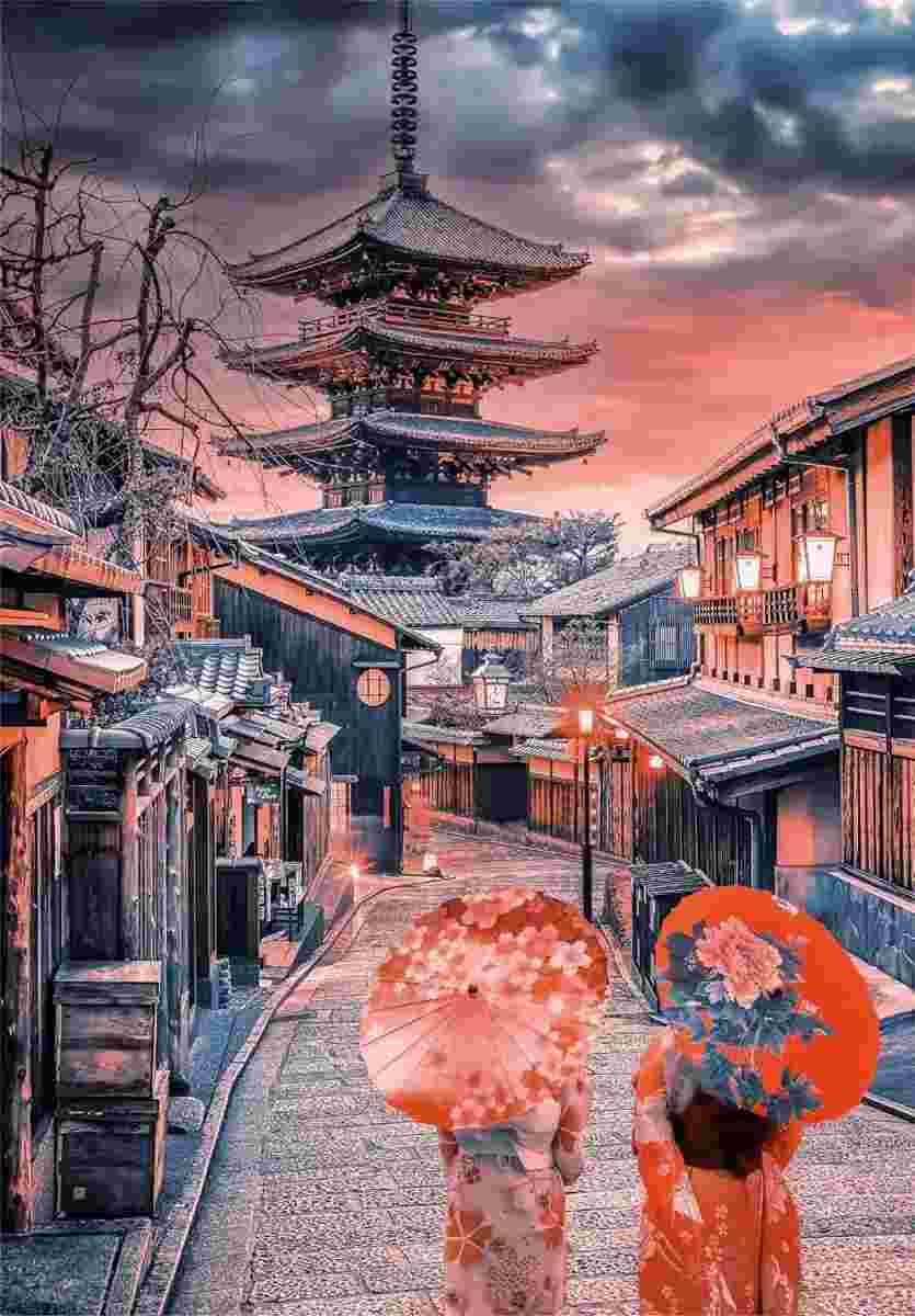 Clementoni - Puzzle Evening in Kyoto - 500 dielov
