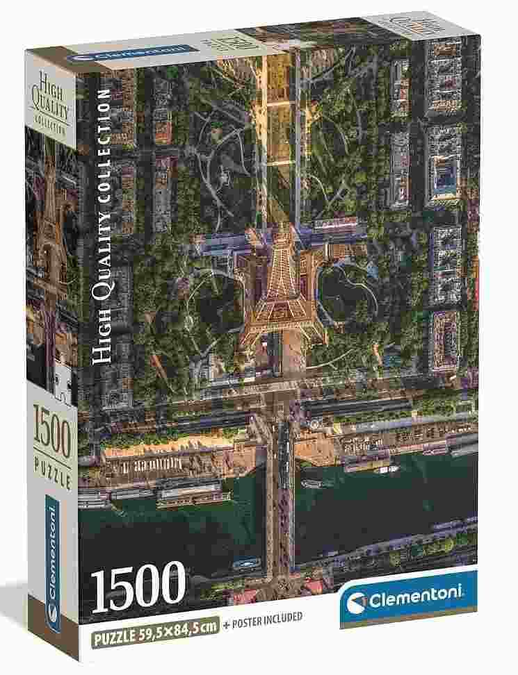 Clementoni - Puzzle Flying Over Paris - 1500 dielov