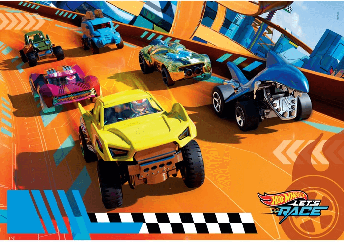 CLEMENTONI Puzzle Hot Wheels MAXI 104 dílků
