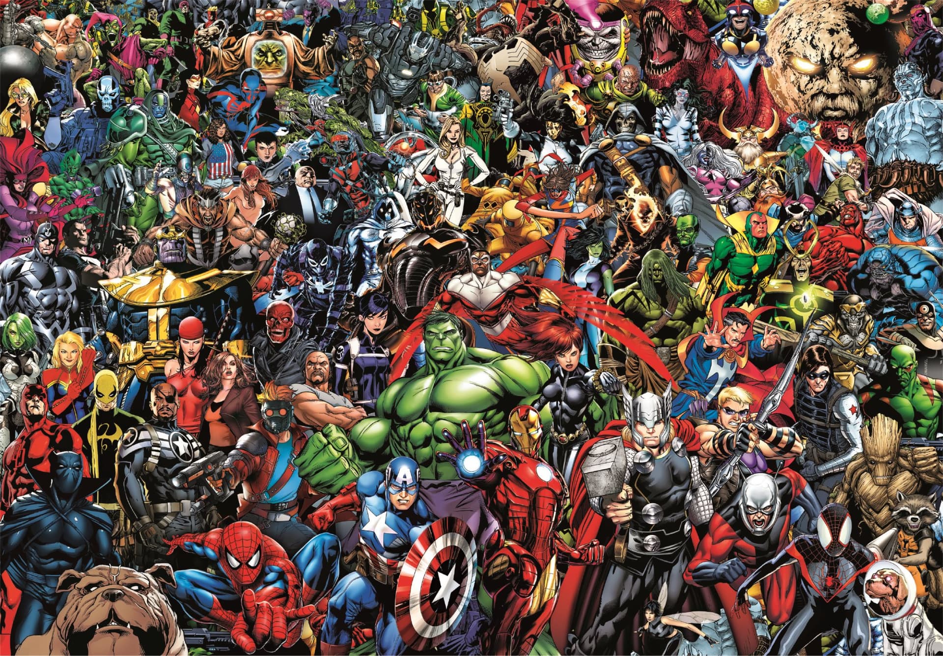 CLEMENTONI Puzzle Impossible: Marvel 1000 dílků