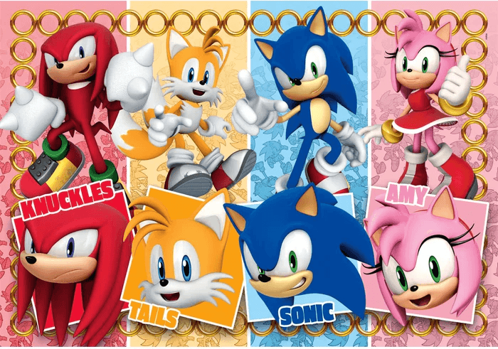 CLEMENTONI Puzzle Ježek Sonic MAXI 60 dílků