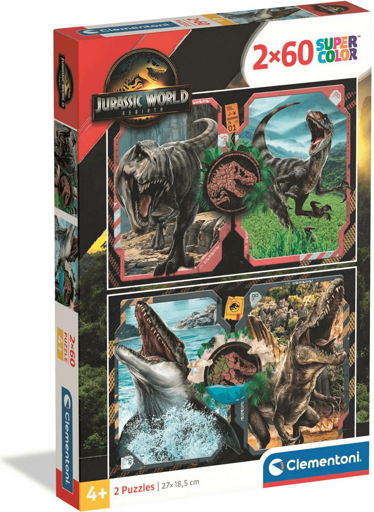 CLEMENTONI Puzzle Jurský svět 2x60 dílků
