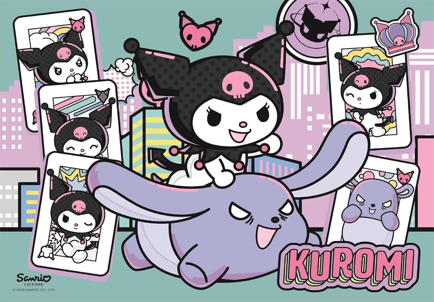 CLEMENTONI Puzzle Kuromi 104 dílků