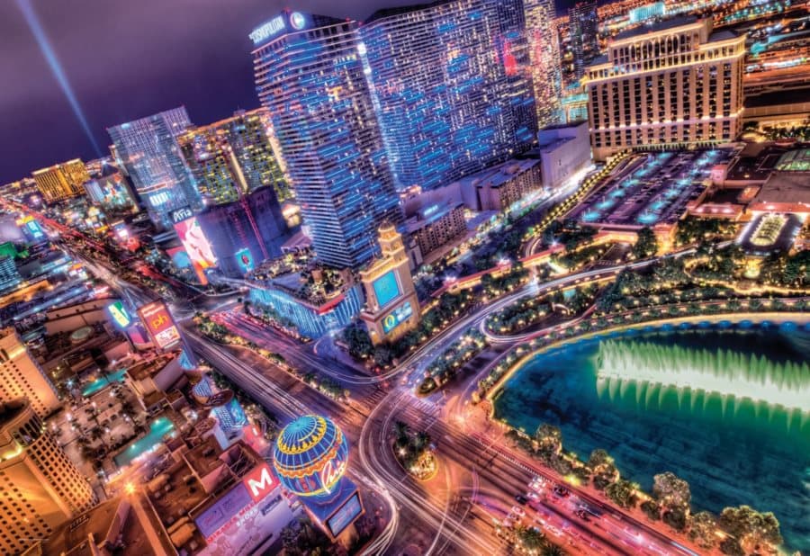 CLEMENTONI Puzzle Las Vegas 2000 dílků