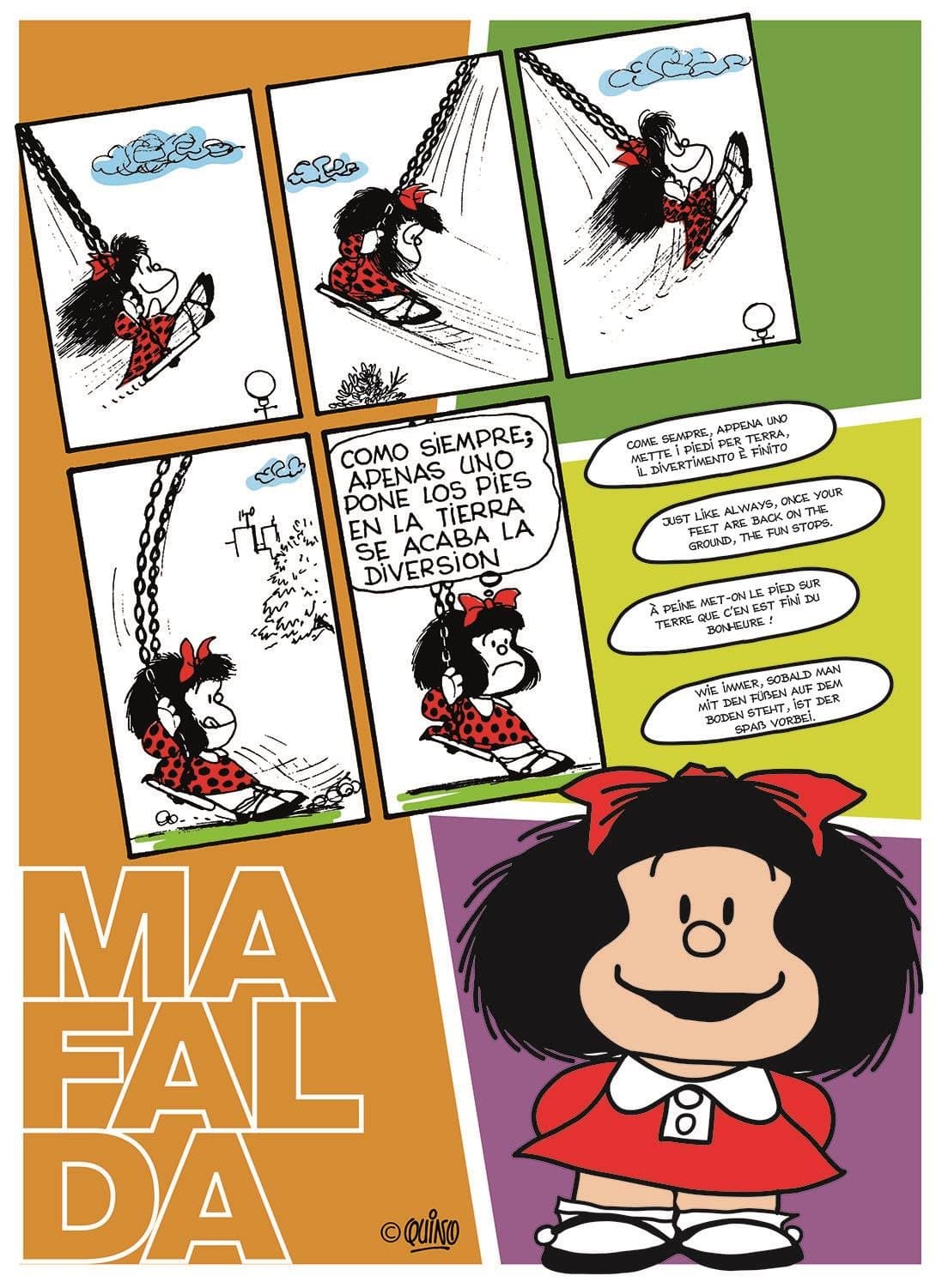 CLEMENTONI Puzzle Mafalda na houpačce 500 dílků