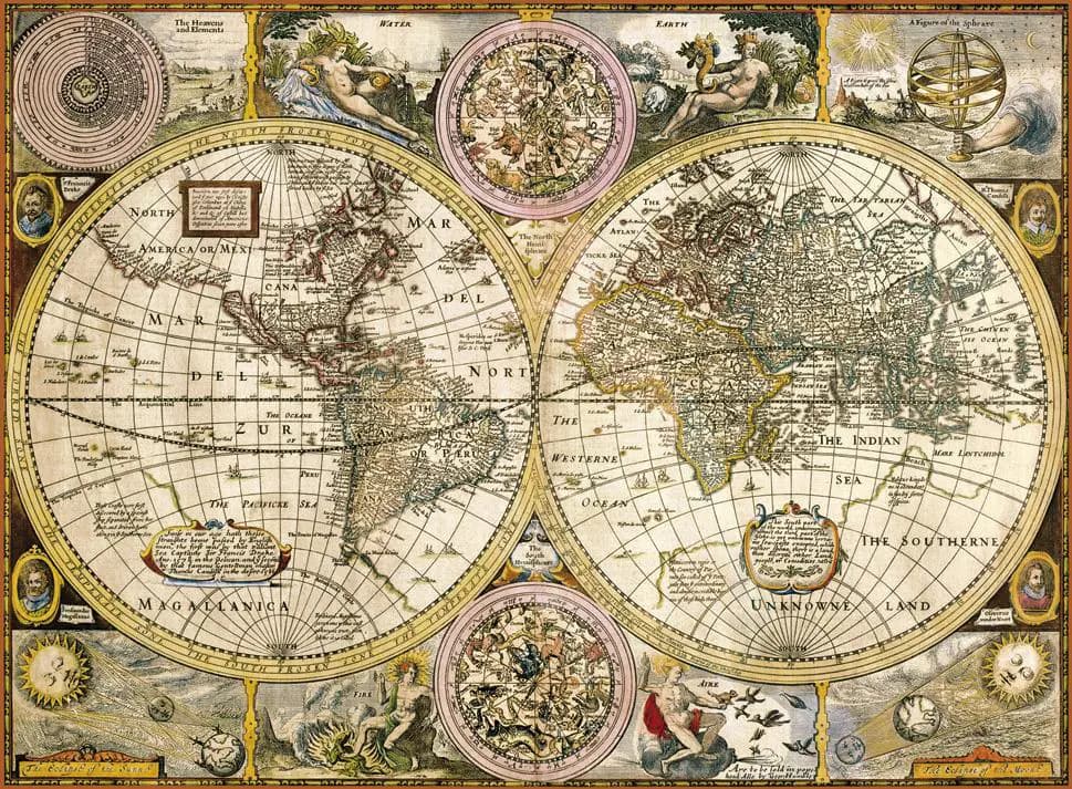 Clementoni - Puzzle Map of Antica - 3000 dielov