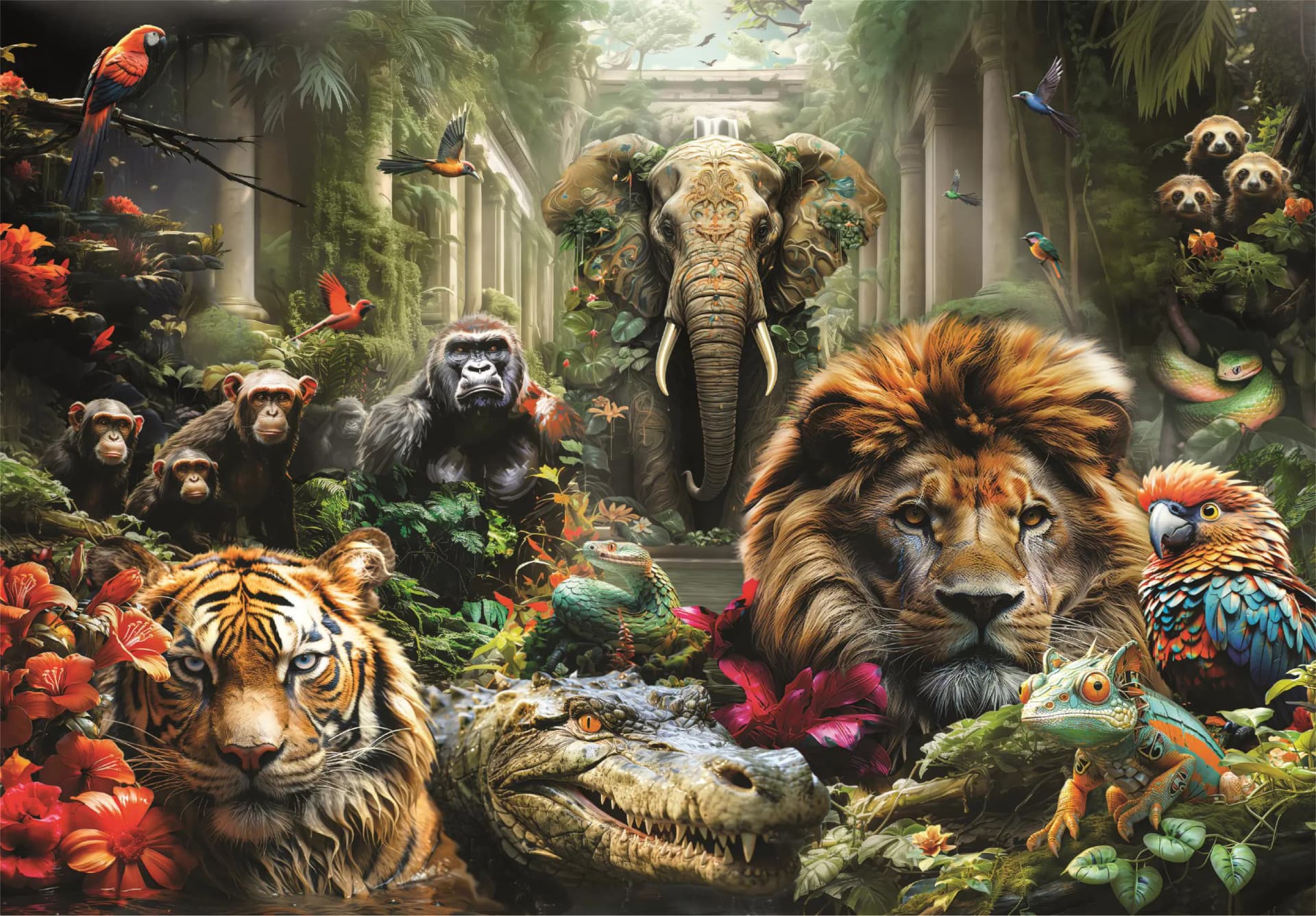 Clementoni - Puzzle Mystic Jungle - 1000 dielov