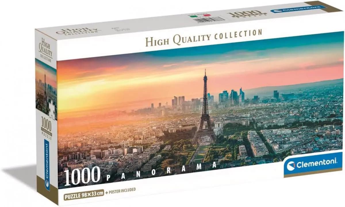Clementoni - Puzzle Paris, panorama - 1000 dielov