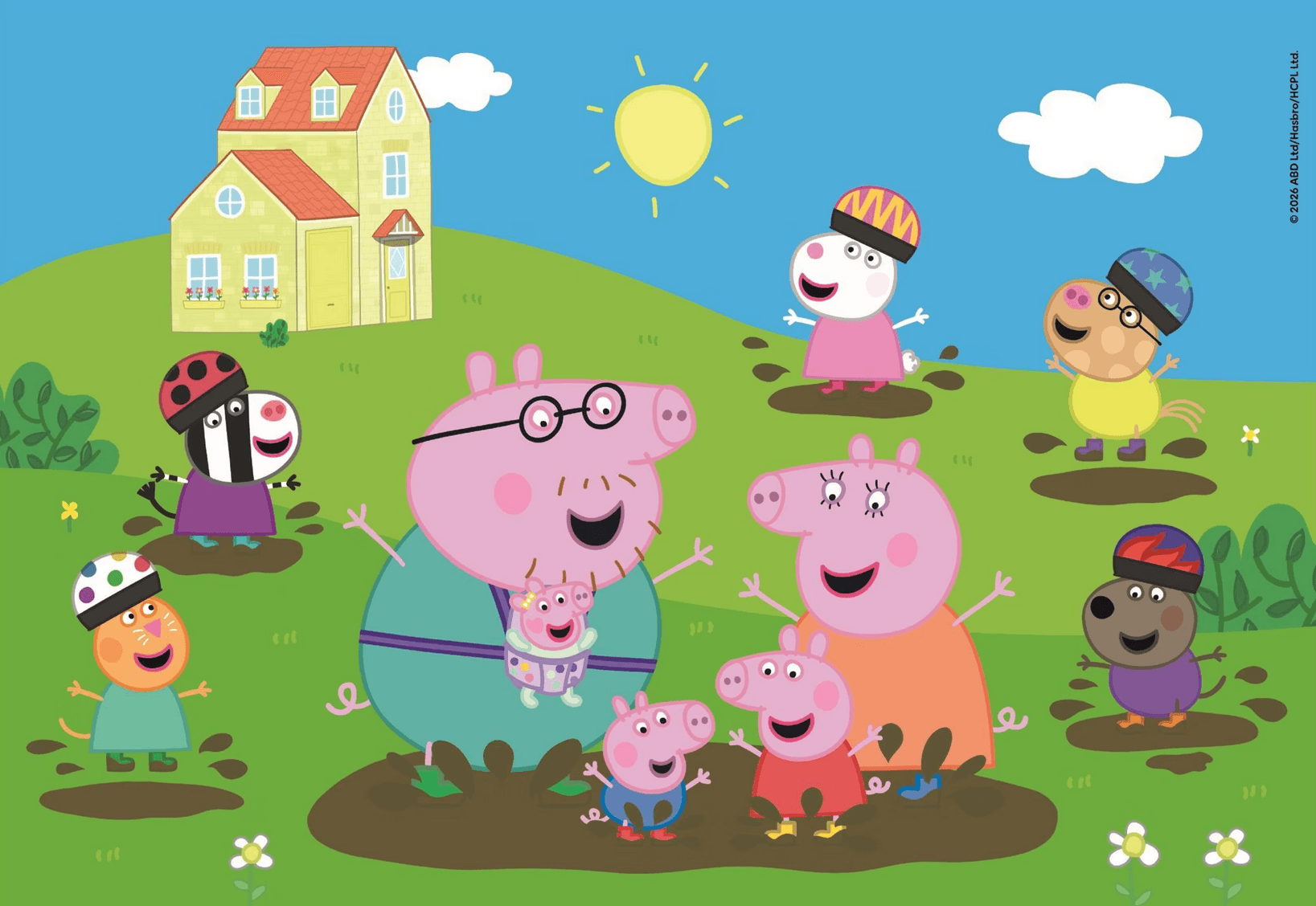 CLEMENTONI Puzzle Prasátko Peppa MAXI 104 dílků