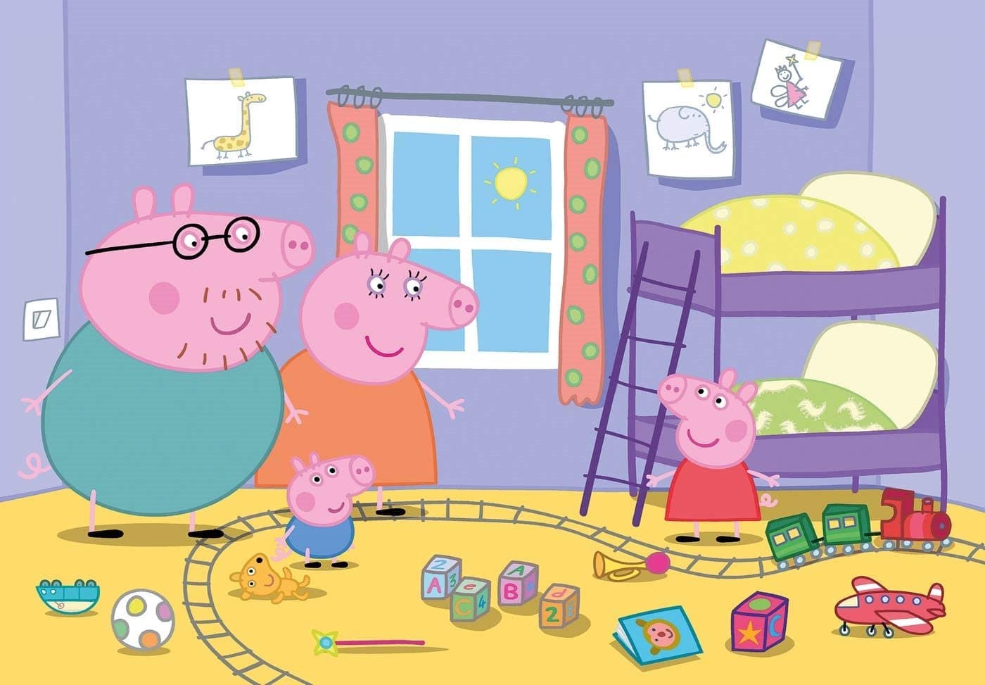 CLEMENTONI Puzzle Prasátko Peppa MAXI 60 dílků