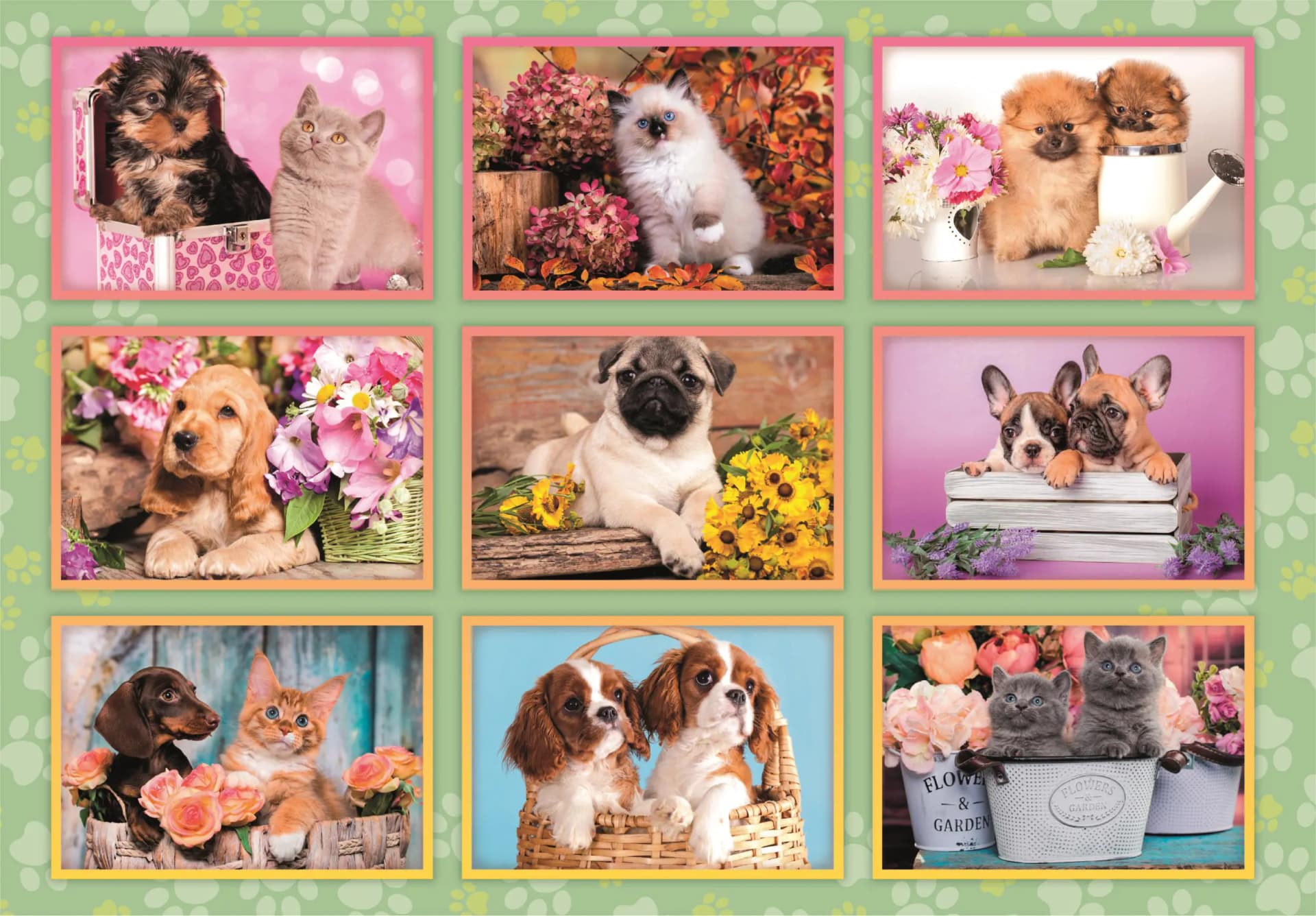Clementoni - Puzzle Puppies Collage - 180 dielov