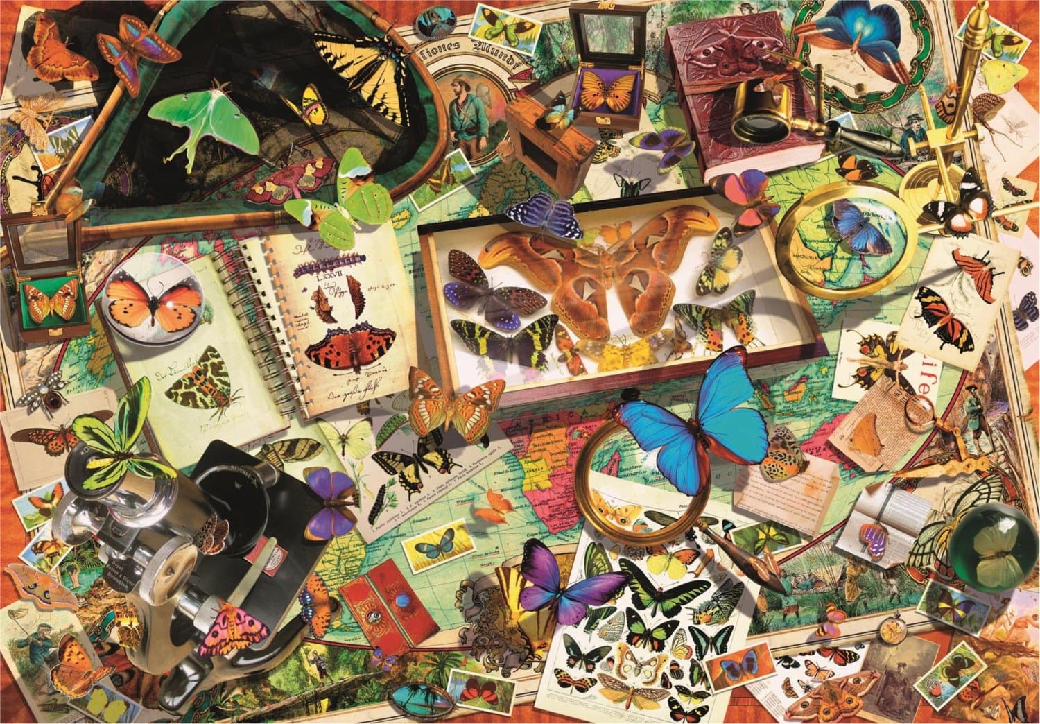 CLEMENTONI Puzzle Sběratel motýlů 500 dílků