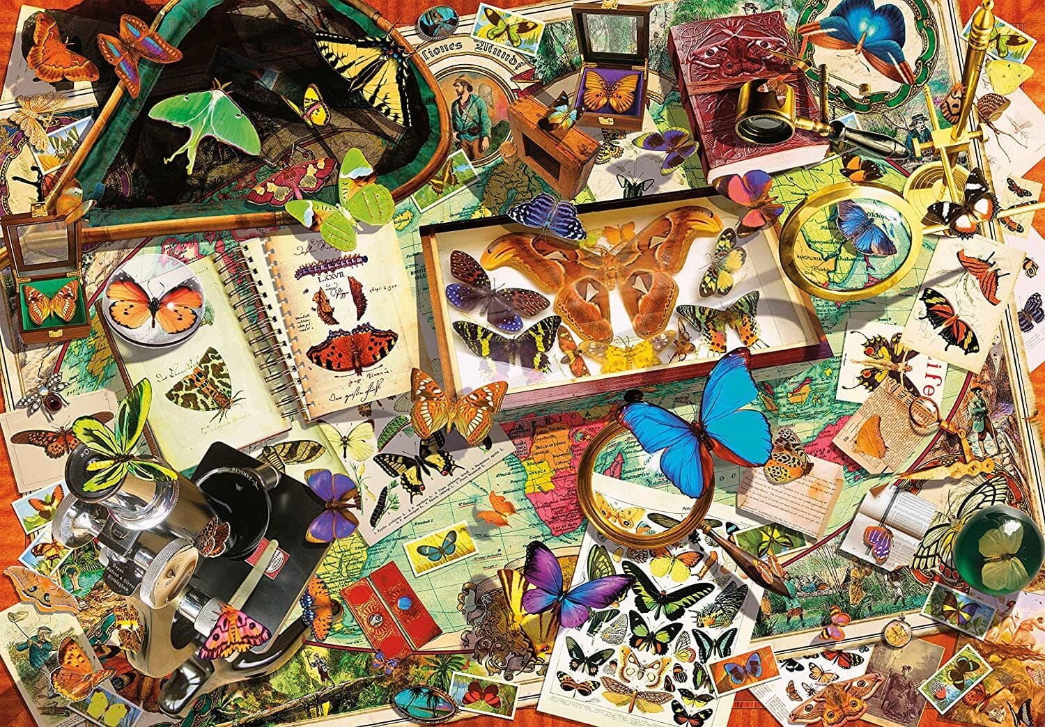 CLEMENTONI Puzzle Sbírka motýlů 500 dílků