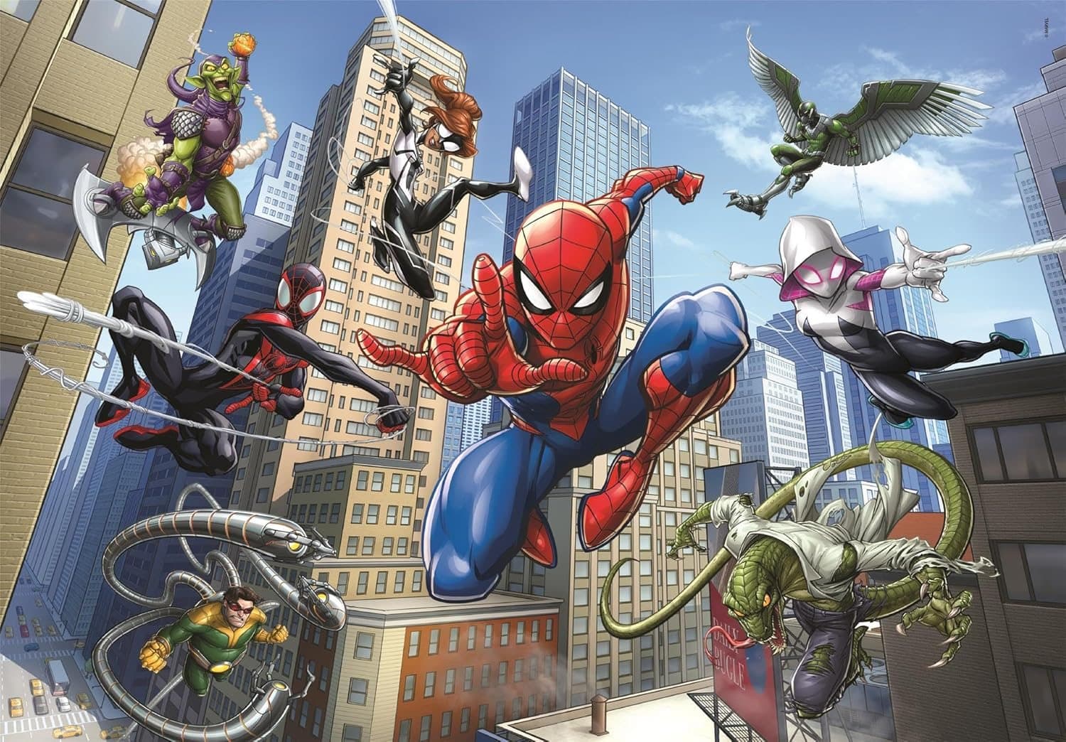 CLEMENTONI Puzzle Spiderman: Boj 104 dílků