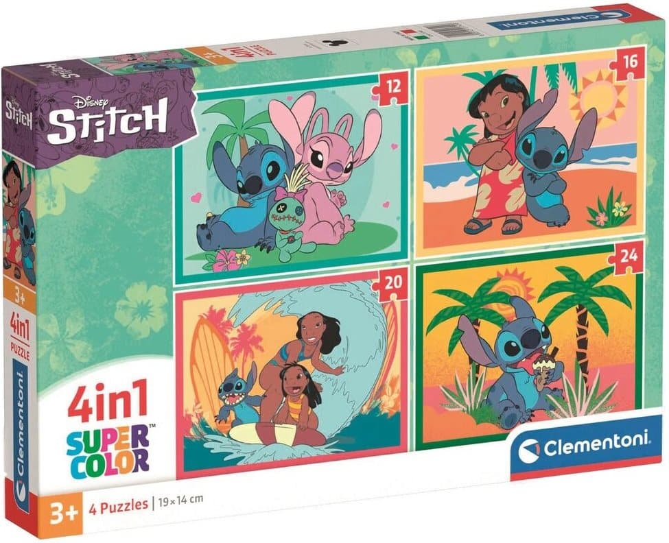 CLEMENTONI Puzzle Stitch 4v1 (12+16+20+24 dílků)