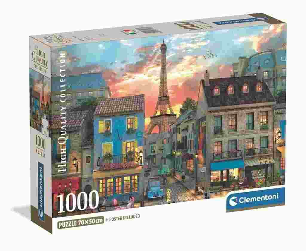 Clementoni - Puzzle Streets of Paris - 1000 dielov