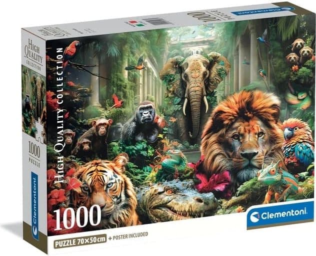 CLEMENTONI Puzzle Tajemná džungle 1000 dílků
