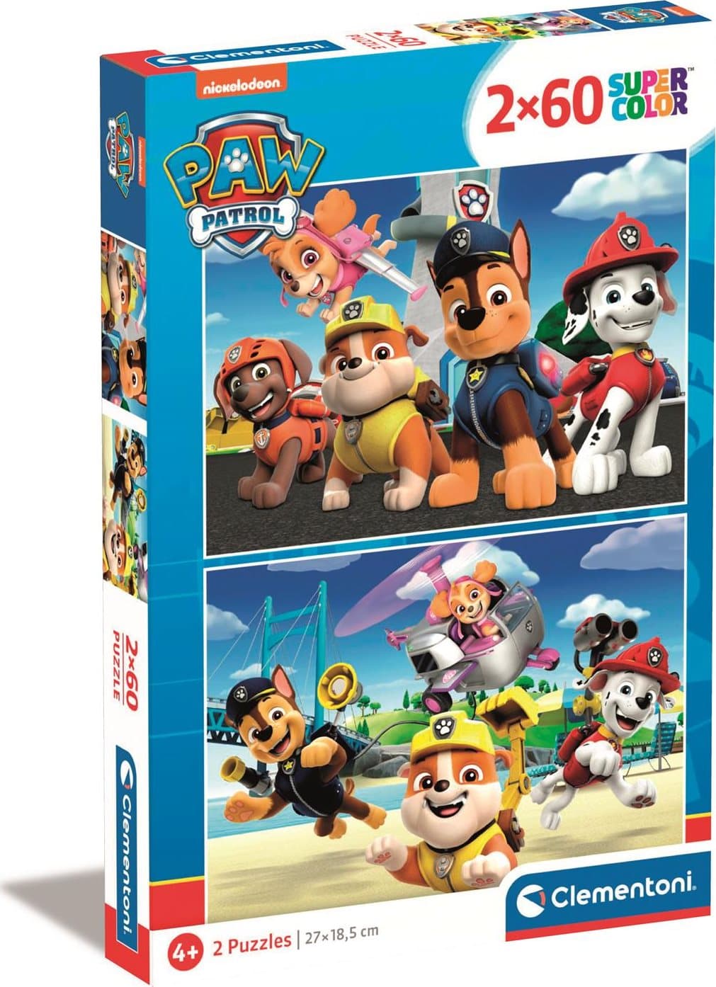 CLEMENTONI Puzzle Tlapková patrola 2x60 dílků