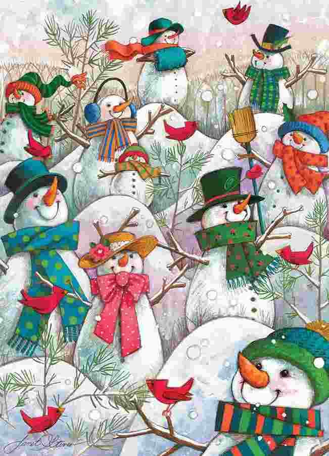 Cobble Hill - Puzzle A hill of snowmen - 500 dielov