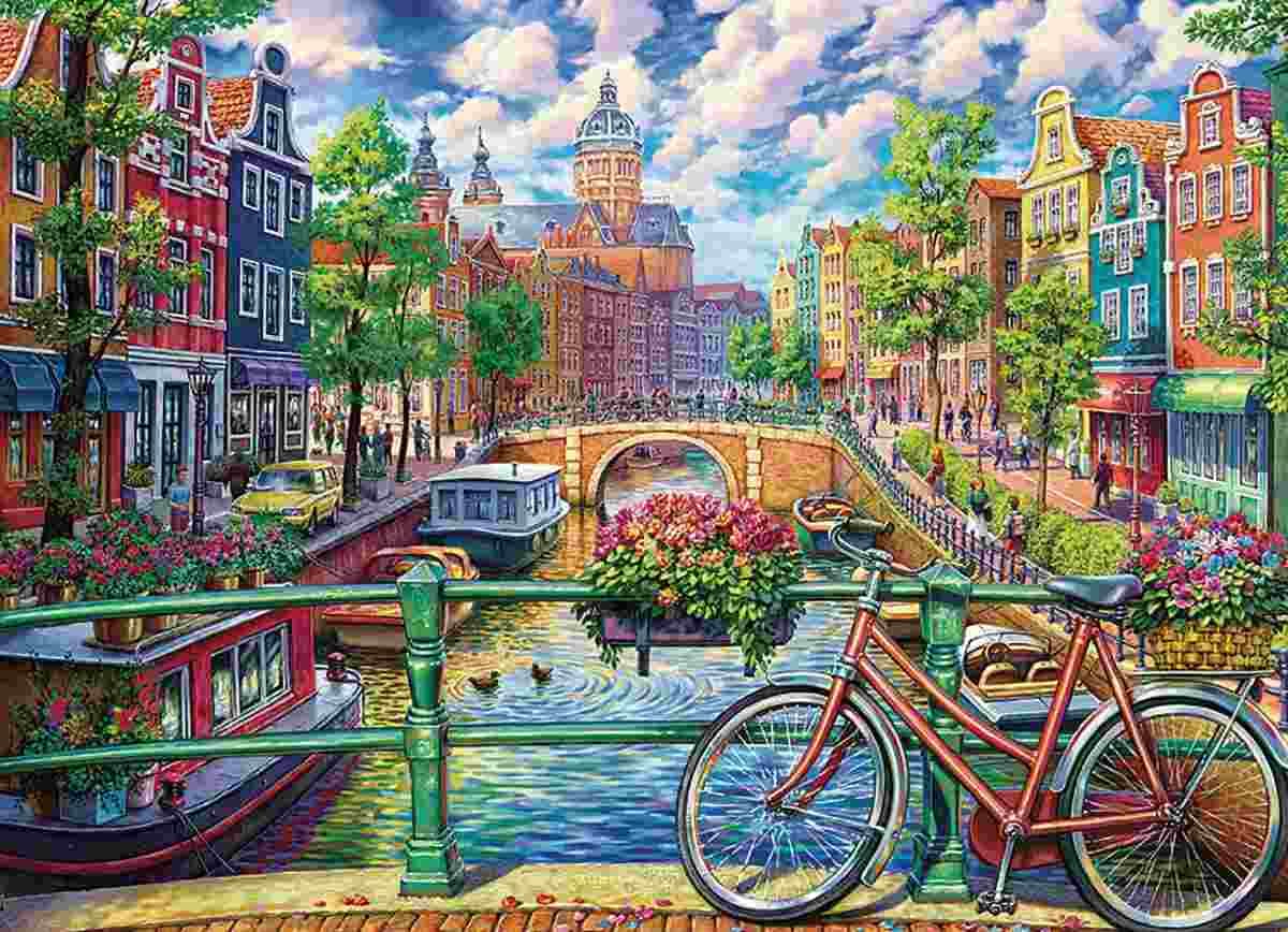 Cobble Hill - Puzzle Amsterdam Canal - 1000 dielov