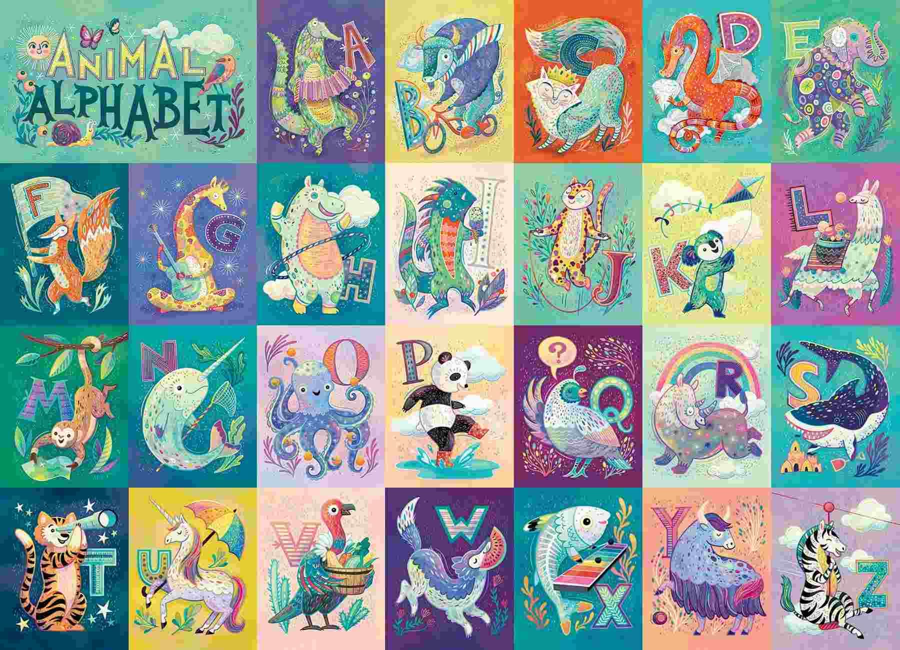 Cobble Hill - Puzzle Animal Alphabet - 350 dielov