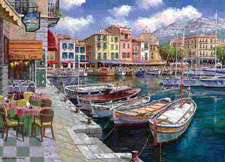 Cobble Hill - Puzzle Cafe in Cassis - 1000 dielov