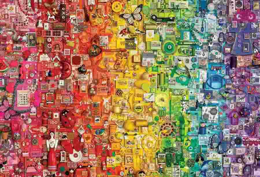 Cobble Hill - Puzzle Colorful rainbow - 1000 dielov