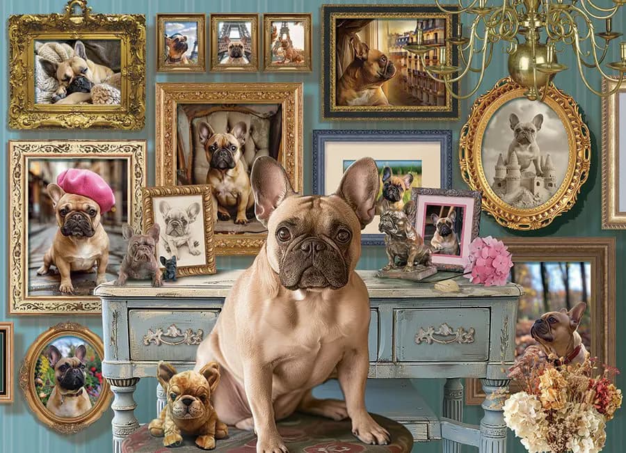 Cobble Hill - Puzzle Frenchie - 500 dielov