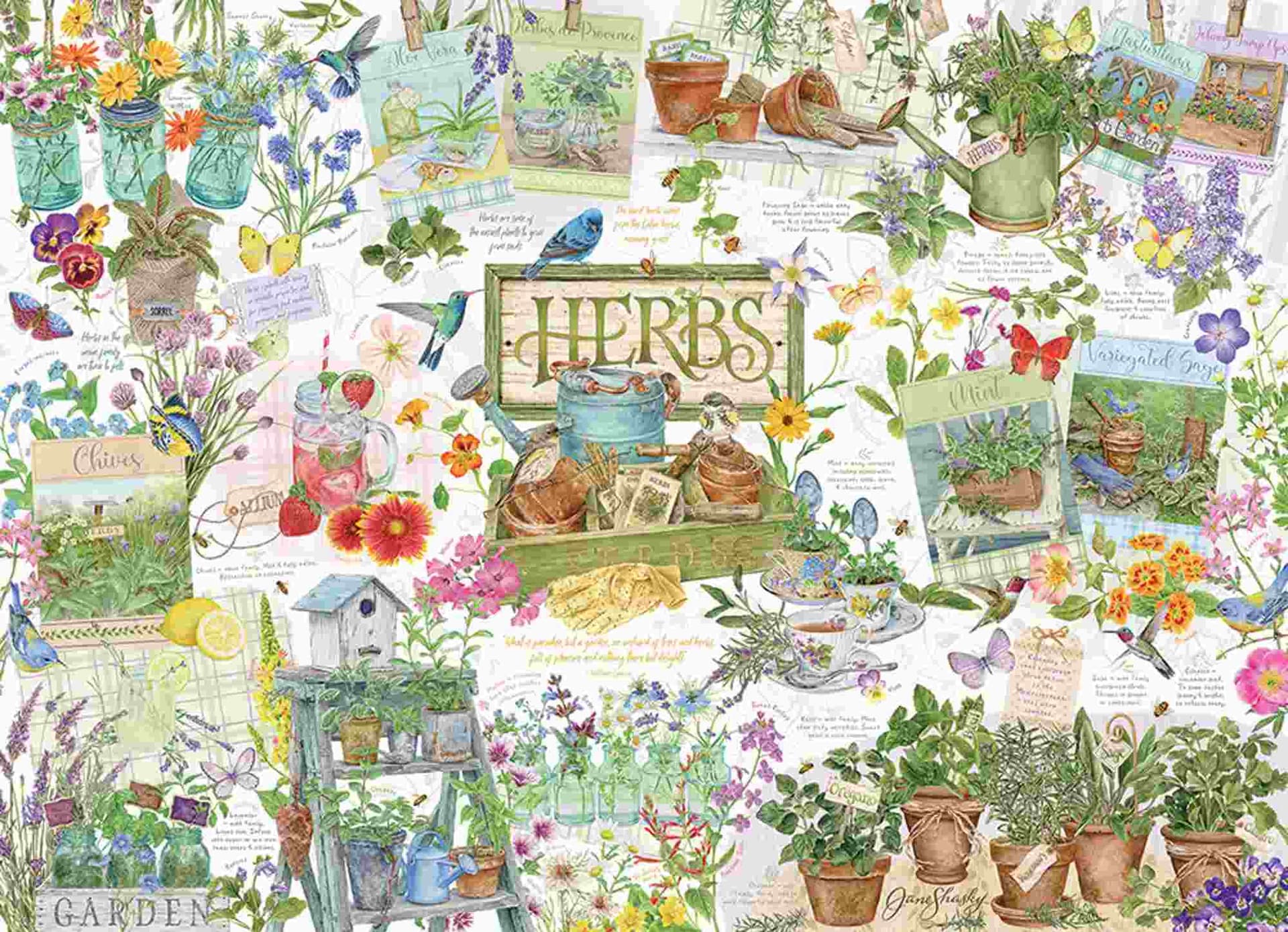 Cobble Hill - Puzzle Herb Garden - 1000 dielov