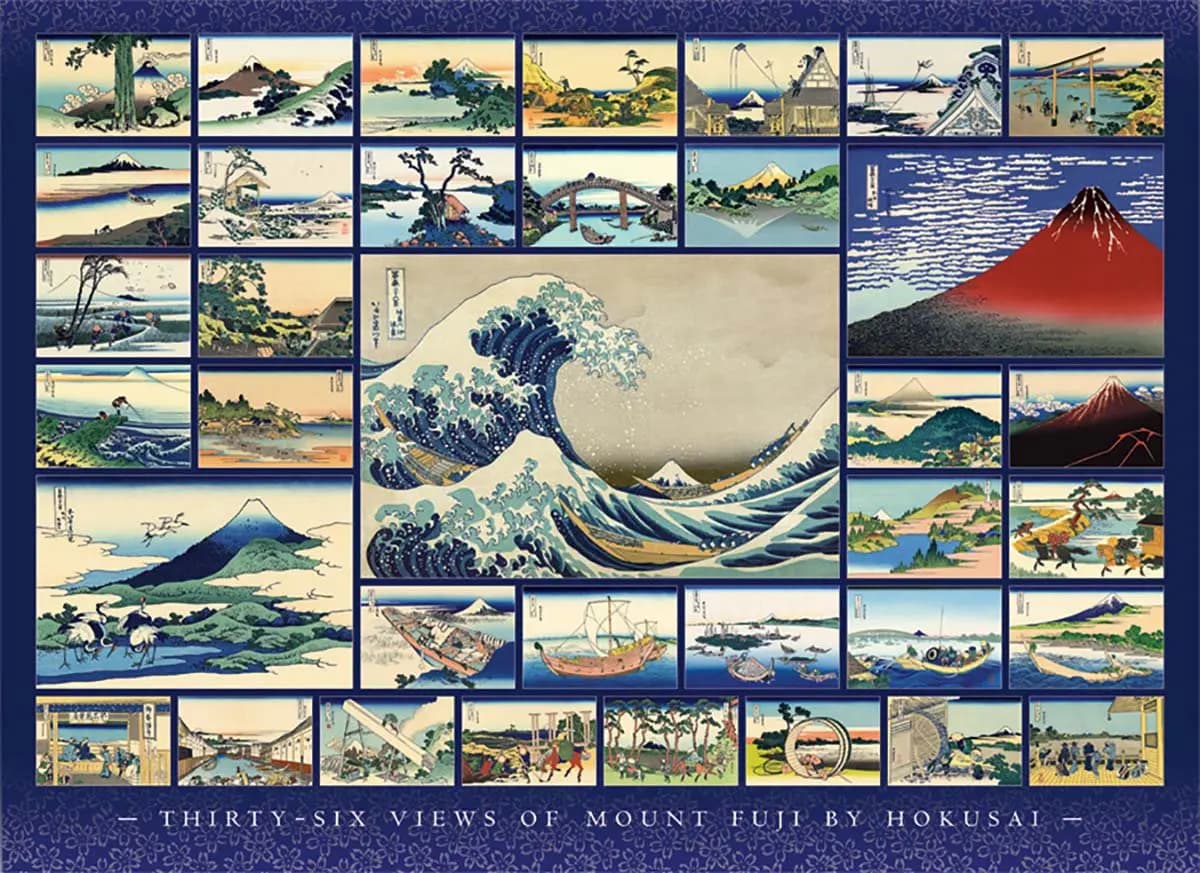Cobble Hill - Puzzle Hokusai: Collage - 1000 dielov