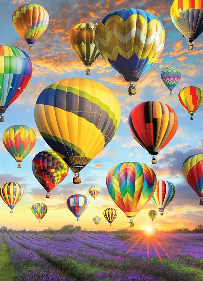 Cobble Hill - Puzzle Hot Air Balloons - 1000 dielov