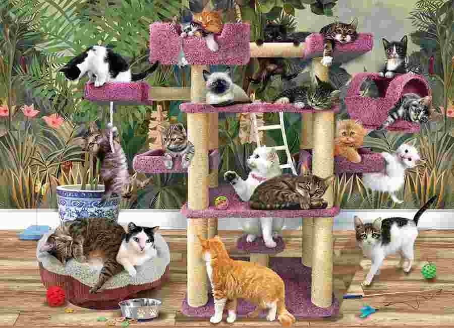 Cobble Hill - Puzzle Jungle Cats - 500 dielov