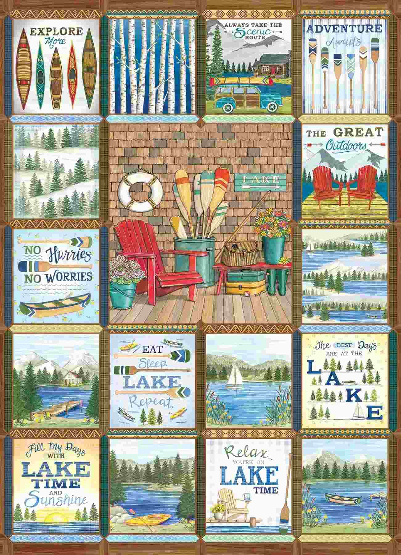 Cobble Hill - Puzzle Lake Country - 1000 dielov