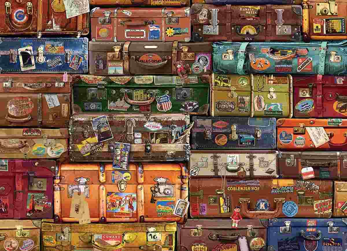 Cobble Hill - Puzzle Luggage - 1000 dielov