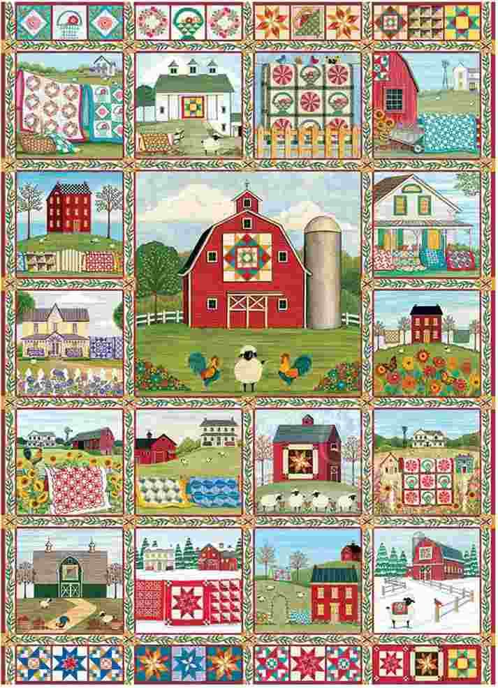 Cobble Hill - Puzzle Quilt Country - 1000 dielov