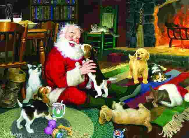 Cobble Hill - Puzzle Santa is playing - 1000 dielov