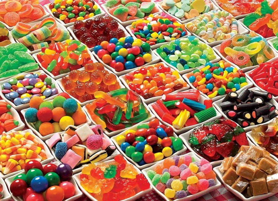 COBBLE HILL Puzzle Sladkosti 1000 dílků