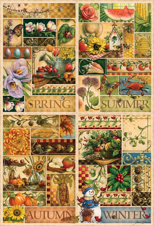 Cobble Hill - Puzzle The Four Seasons - 2000 dielov