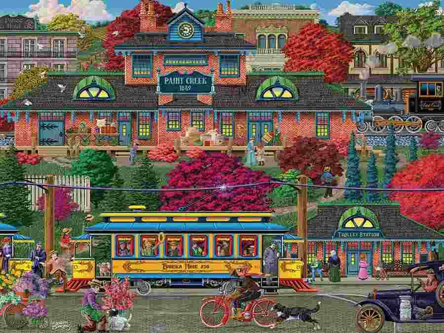 Cobble Hill - Puzzle Trolley Station - 275 dielov