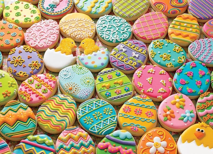 COBBLE HILL Puzzle Velikonoční sušenky 500 dílků