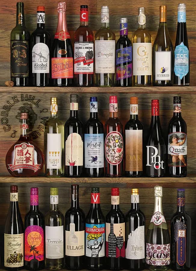 Cobble Hill - Puzzle Wine Alphabet - 1000 dielov